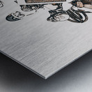 A retro gaming landscape Metal print