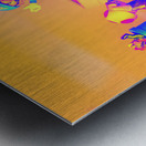 Played in retro Metal print