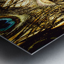 Feathery layers Metal print