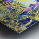 Swirling sea of colorful owl charms Metal print