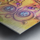 Retro owl charms Metal print