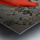 The search Metal print