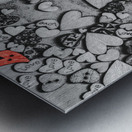 Amidst a sea of hearts Metal print
