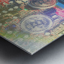 Mannequin making coin Metal print