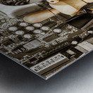 Block miners Metal print