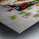 Adding zeros Metal print