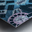 Robot Comic Strip Metal print