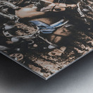 Race tangle Metal print