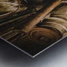 Weathered wooden whisky  Metal print