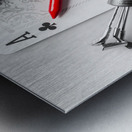 Clubs and aces Metal print