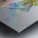 Colouring Metal print