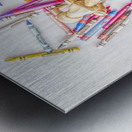 Drawn to life Metal print