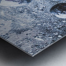 Deepest blacks are blue Metal print