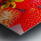 Vibrant fresh strawberries Metal print