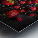 Berries on black Metal print