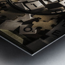 Search for clues Metal print