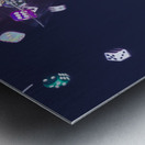 Neon roll Metal print