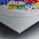 Squares and rounds Metal print