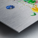 Out splash Metal print