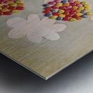 Paper clouds and candy balloons Metal print