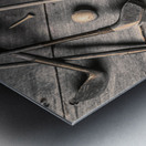 Well Worn Metal print