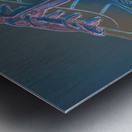 Neon Skate Metal print