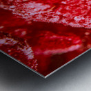 Raspberry Macro Photography Metal print