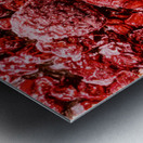 Frozen Raspberries Metal print