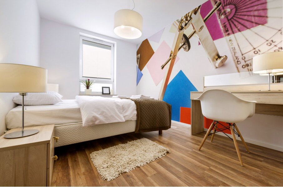 Design in abstract geometry Mural print