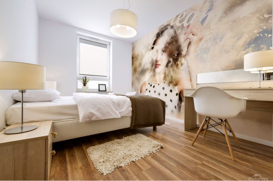 Pin-up your dreams Mural print