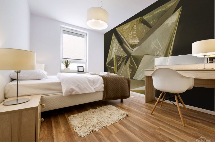 Travel worn Mural print