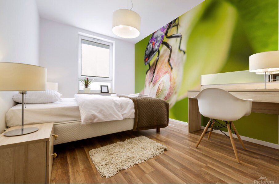 Beetle botanics Mural print