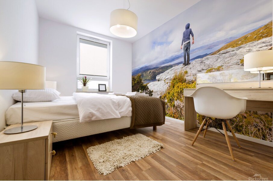 I can climb mountains Mural print