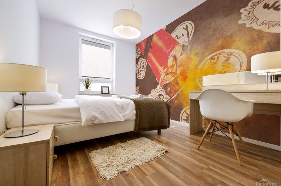 Fiery fuse Mural print