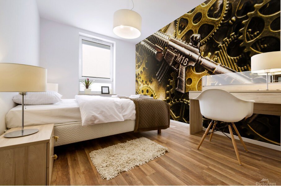 Military mechanics Mural print