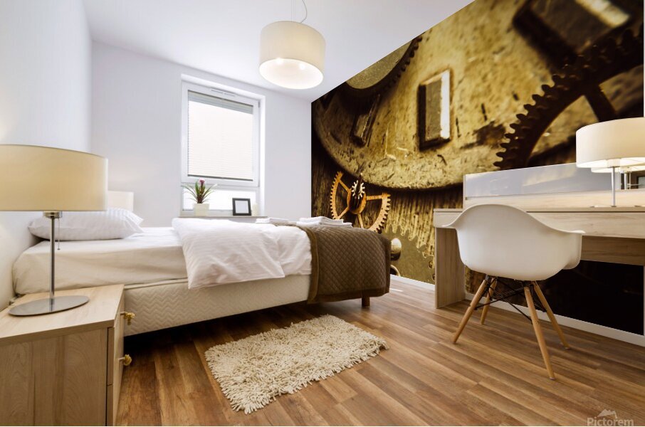 Vintage watch parts Mural print