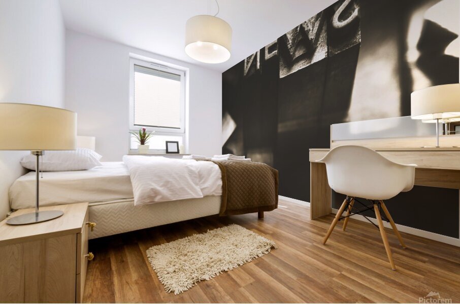 Letterpress and vintage journalism Mural print