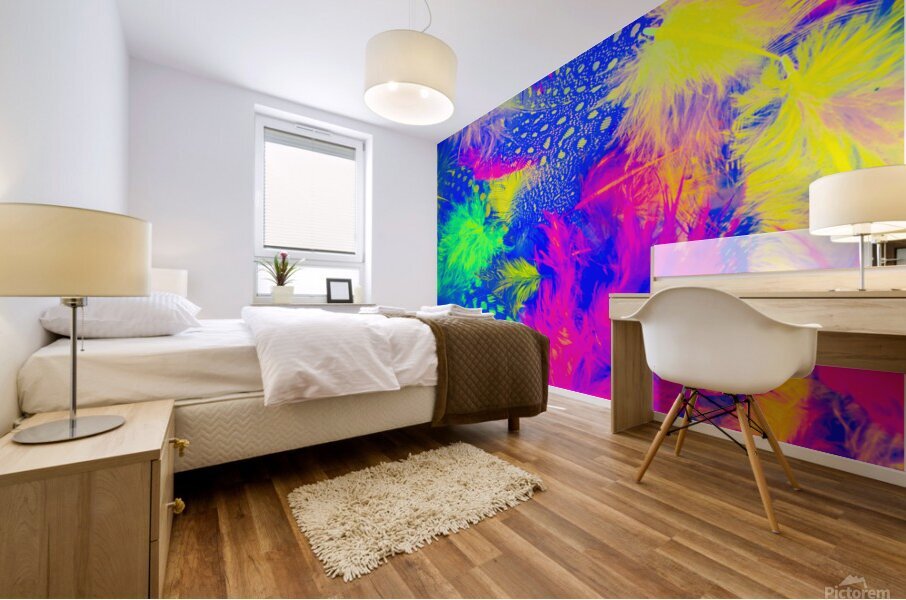 Rainbow radiance Mural print