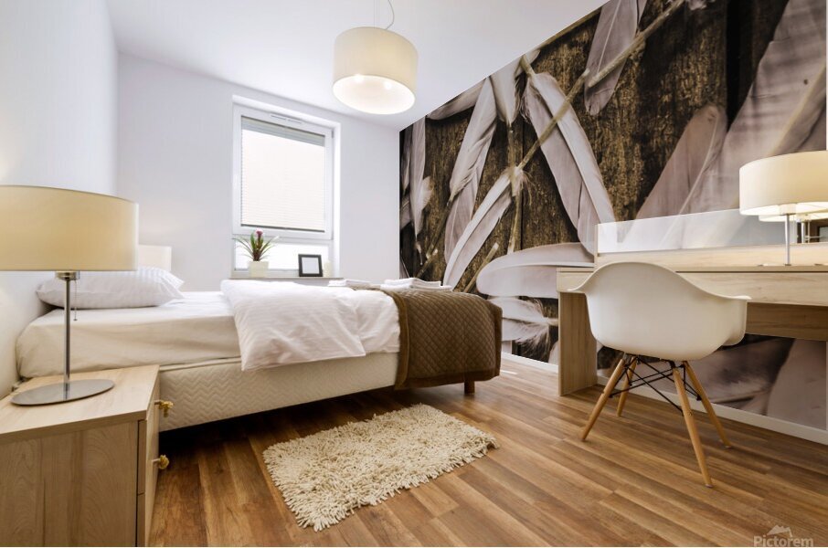 Soft symbol of peace and hope Mural print