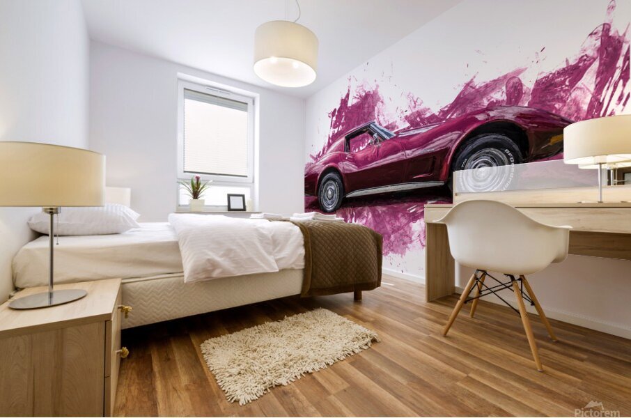 1975 Corvette Stingray Mural print