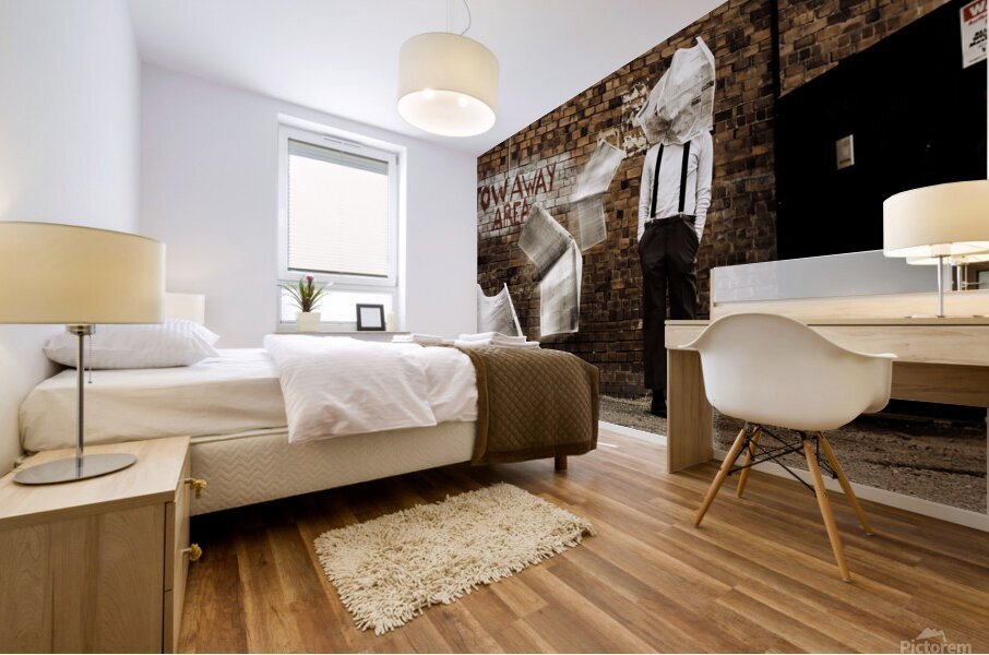 Blinded By The News Headlines Mural print