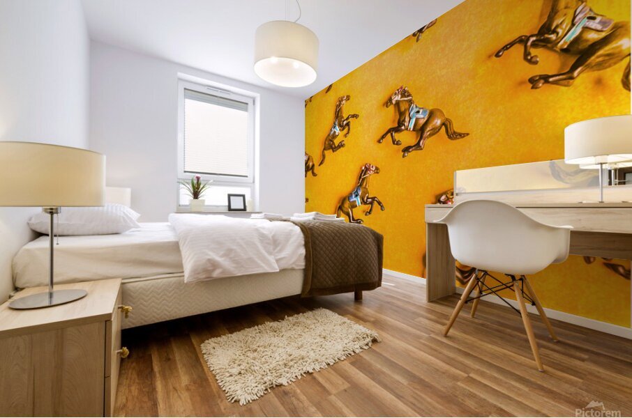 Patterned race derby Mural print