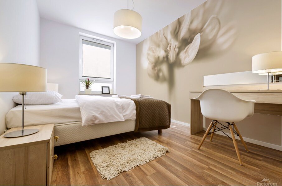 Soft pastel flower Mural print