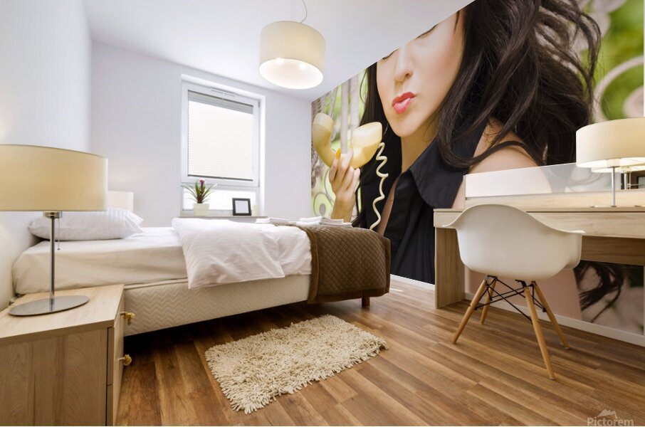 Vintage Telephone Mural print