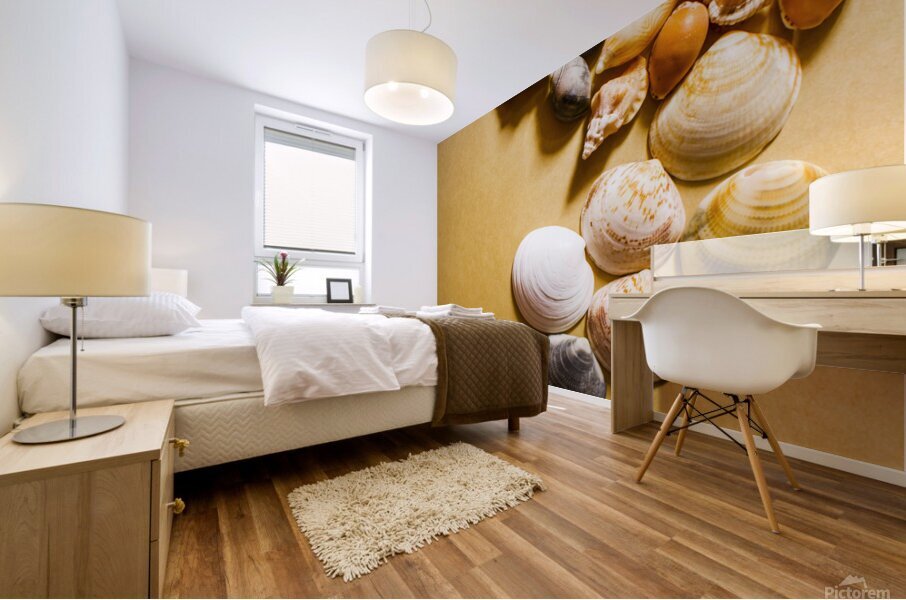 Seahorse art abstract Mural print