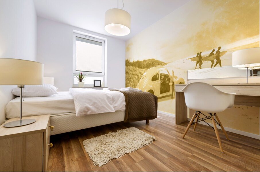 Faded Film Surfing Memories Mural print