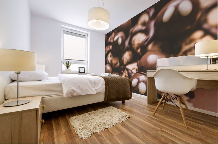 Spider bites Mural print