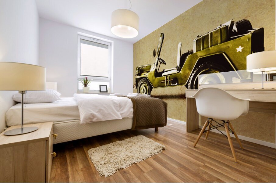 Army jeep Mural print