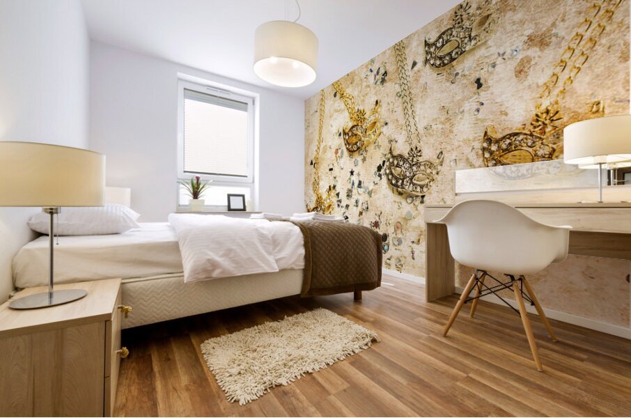 Carnival masquerade jewels Mural print