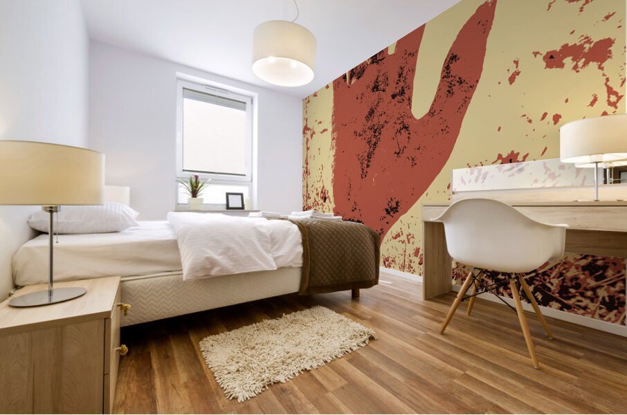 Vintage horror poster art  Mural print